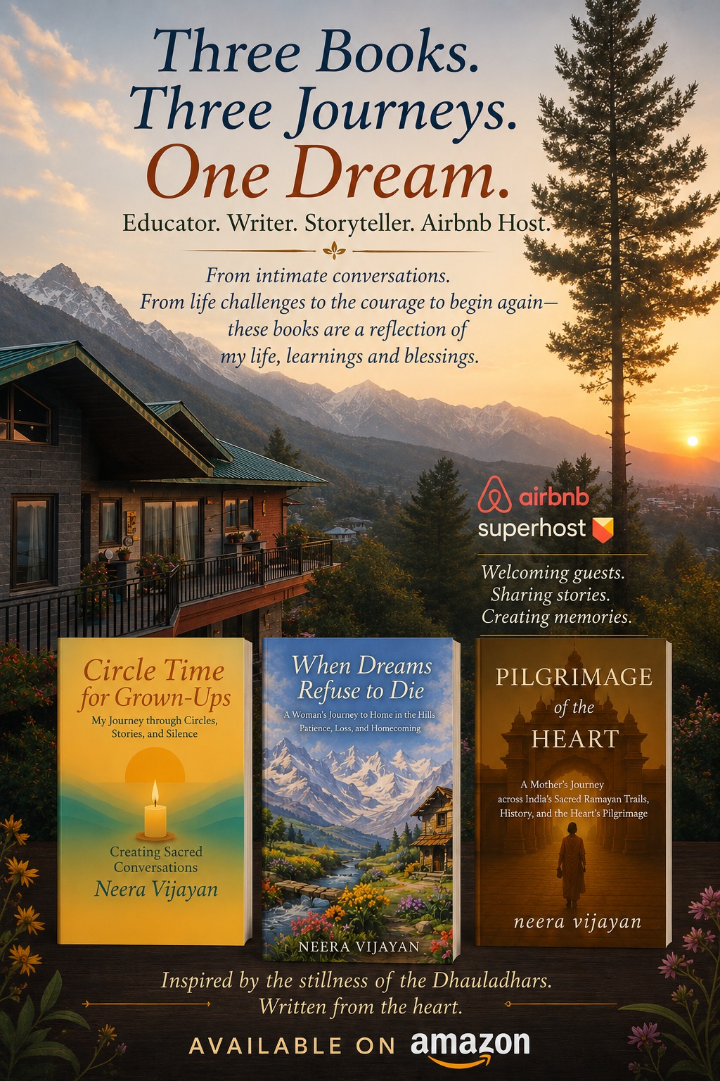 Three Books. Three Journeys. One Dream.